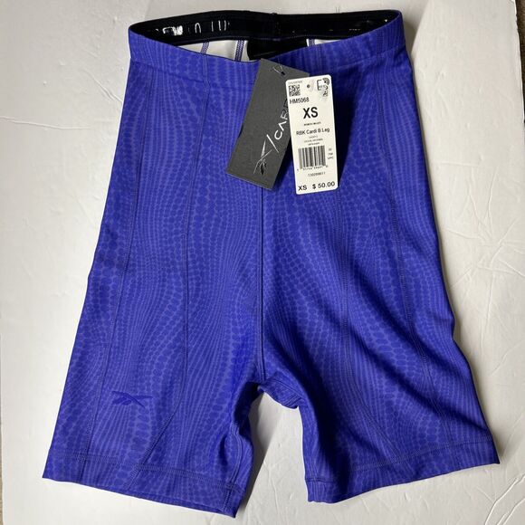 Reebok Pants - REEBOK CARDI B High-Waisted Legging Shorts Size XS Ultima Purple Athletic Biker